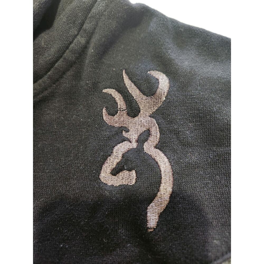 Cotton-blend hoodie, Browning Buckmark logo pullover sweatshirt - Picture 4 of 5